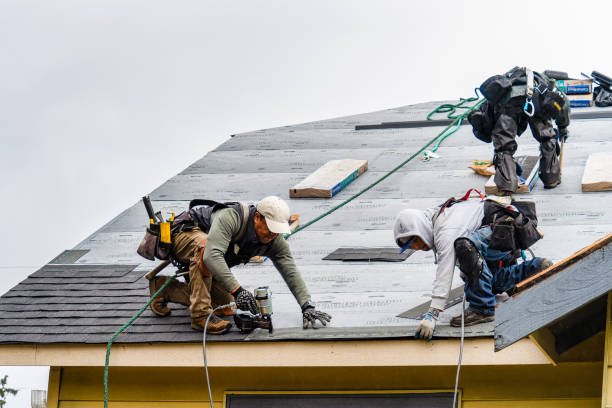 Professional Gutter Installation technician working in Hickman, NE